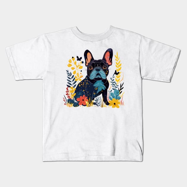 French Bulldog Kids T-Shirt by erzebeth